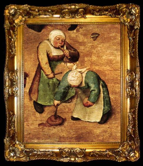 framed  Pieter Bruegel the Elder Children